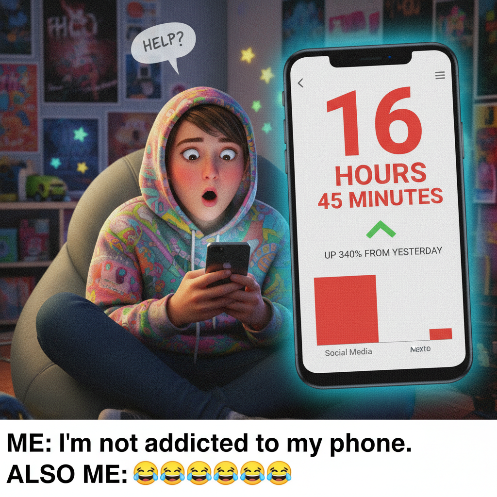 My screen time report is basically a documentary of my life. Send help.