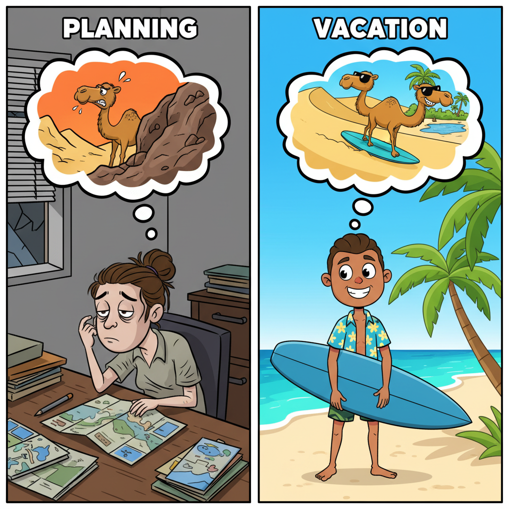 My brain on Wednesday vs. My brain on Friday: Hump Day Edition