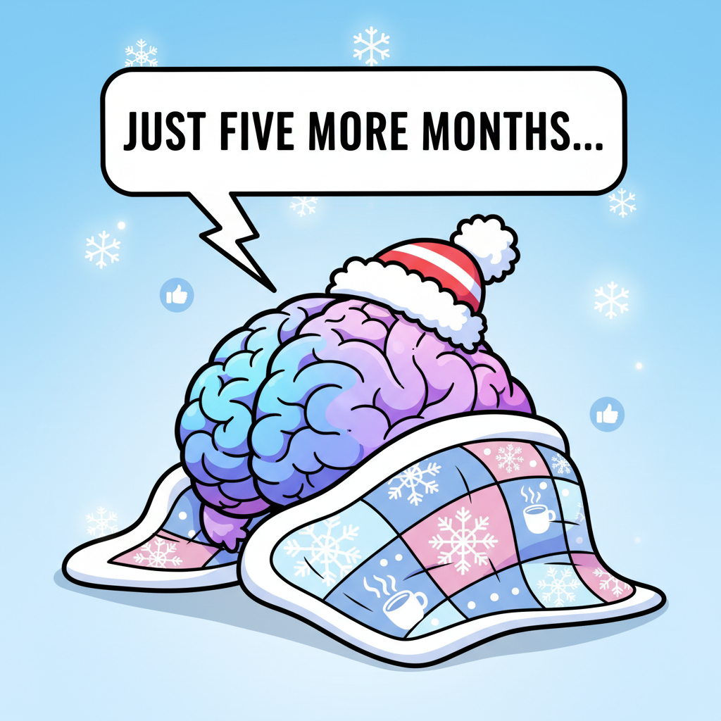 My brain cells during winter: 'It's nap time forever.' #SeasonalDepression