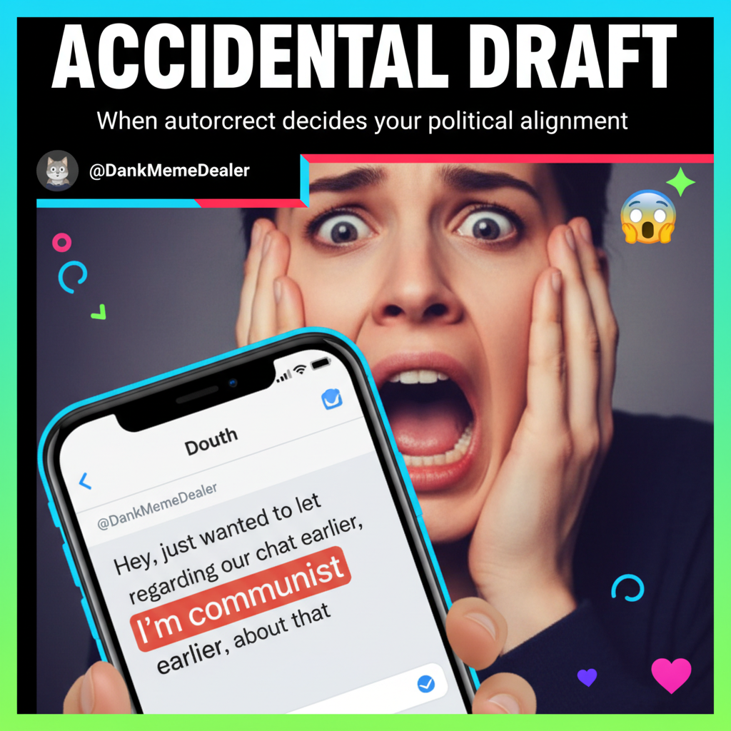 Autocorrect changed 'I'm coming' to 'I'm communist' in a work email. My career is over.