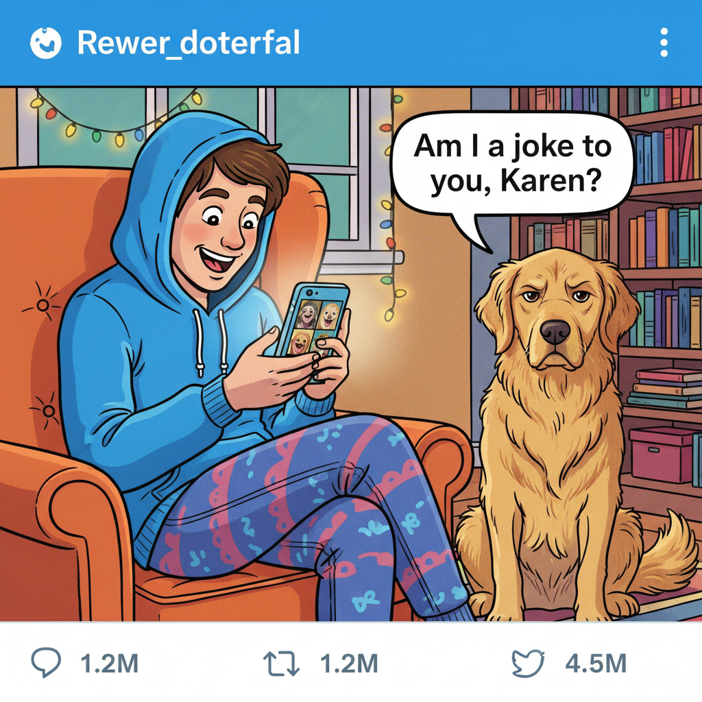 Just spent 3 hours scrolling through dog videos. My actual dog is staring at me, judging.