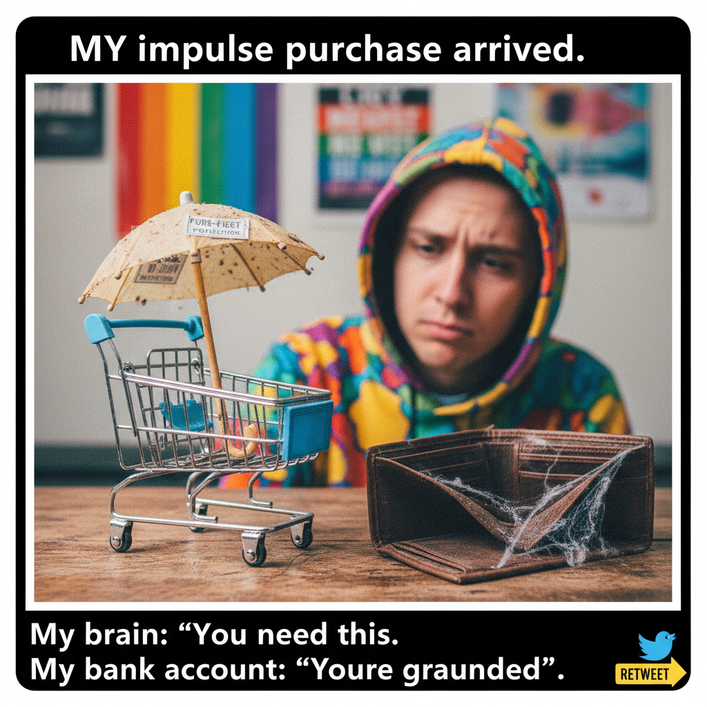 Online shopping regret: That 'must-have' item is now a dust collector. My wallet cries.