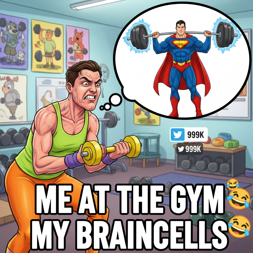 Me at the gym: *lifts 5lb dumbbell* My inner monologue: 'I am THOR.'