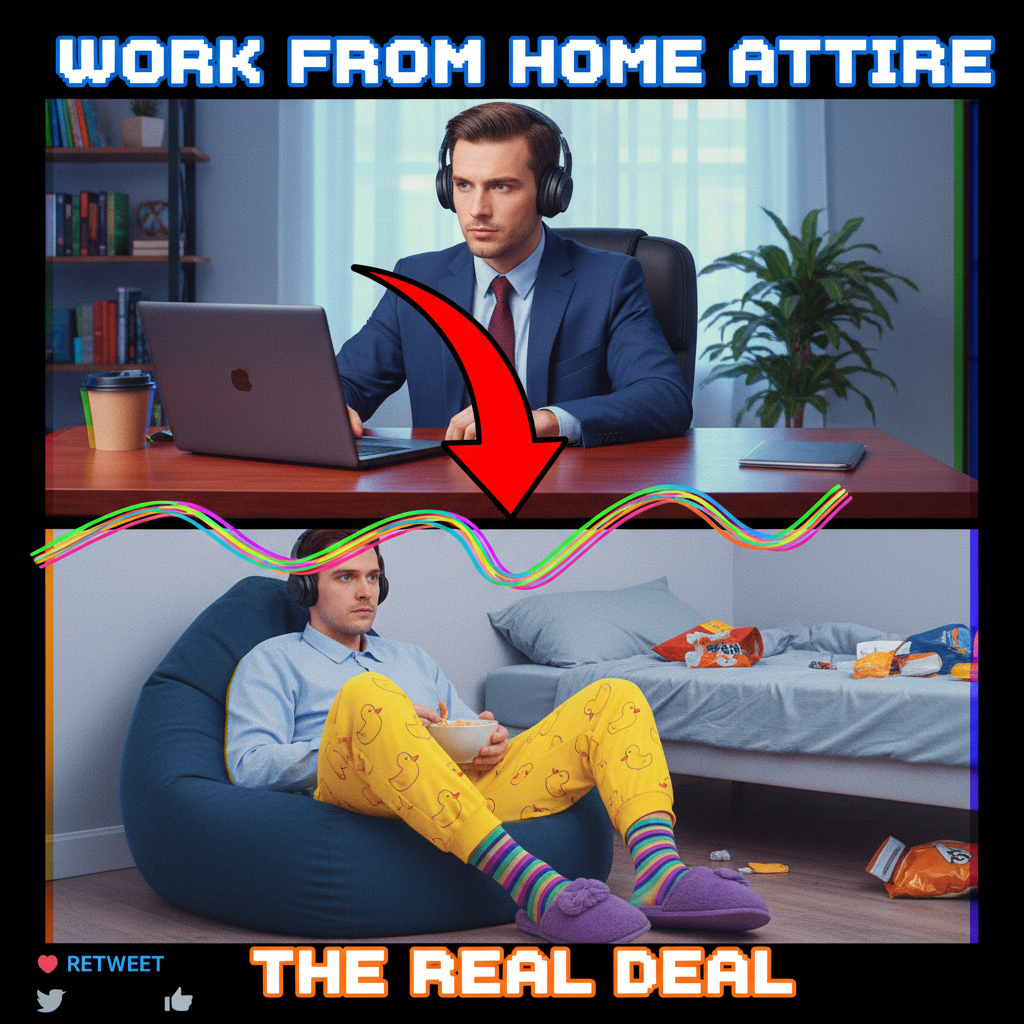 My coworker just asked if I'm 'wearing pants.' It's 2 PM. This is WFH.