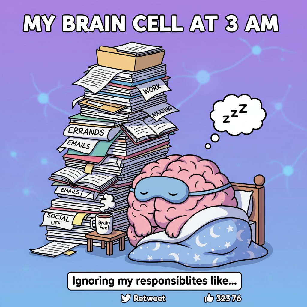 My brain cells in winter: *hibernating*. My responsibilities: *thriving*.