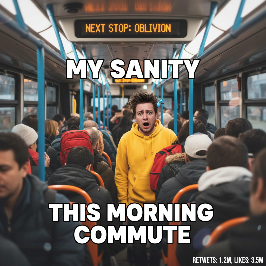 Public transport is just a social experiment to see how much chaos we can endure before snapping.