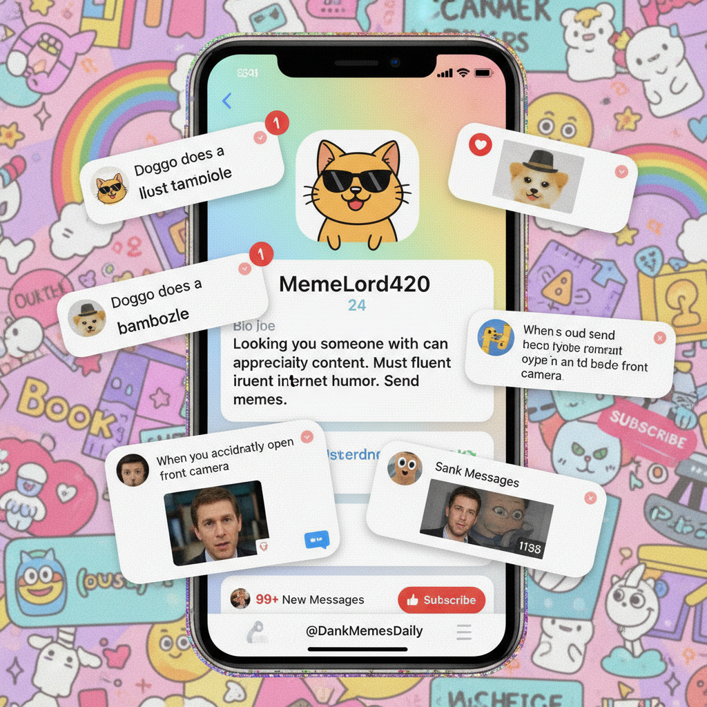 My dating app bio just says 'Send memes.' It's working too well. Help.