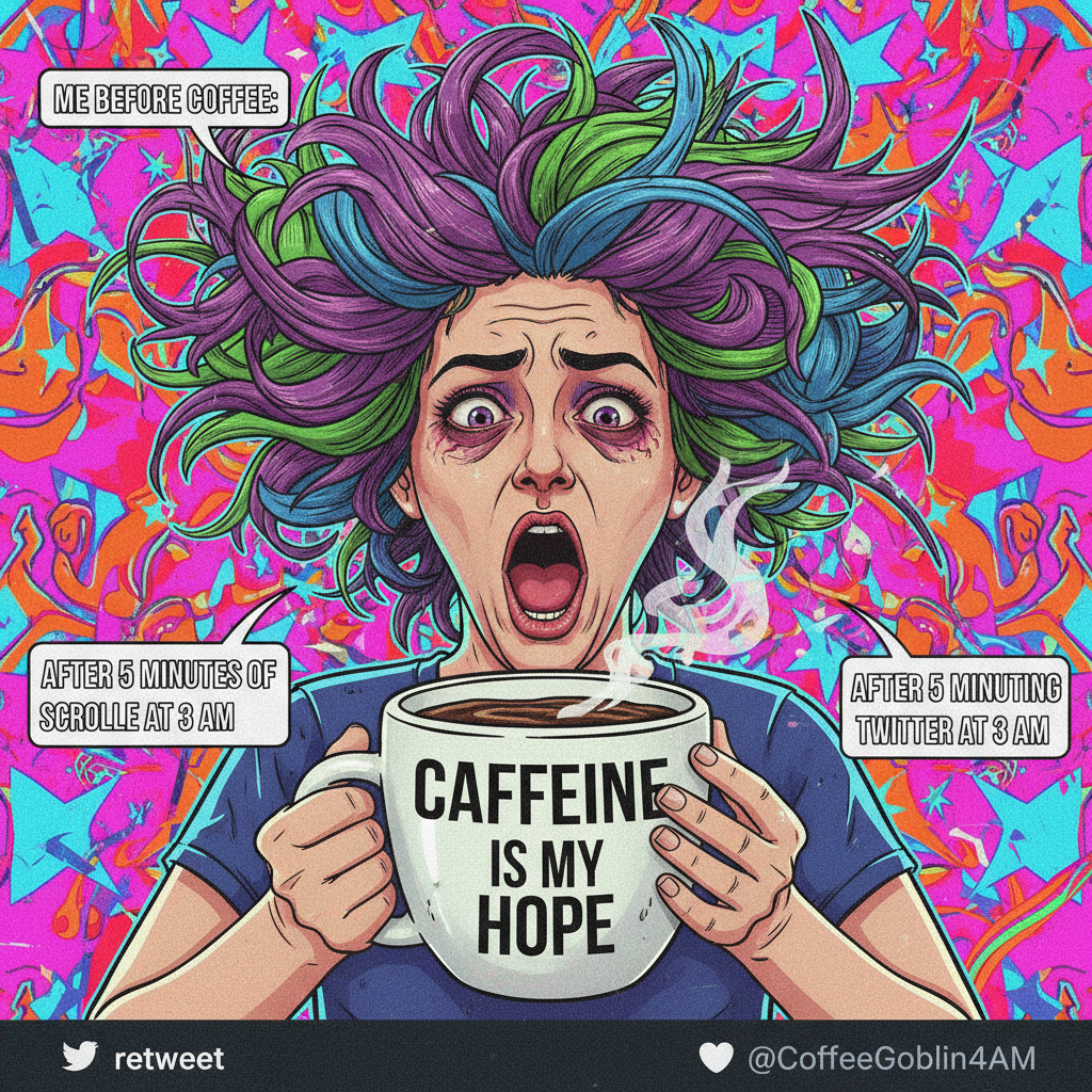 My blood type is 100% coffee. Don't talk to me before my third cup.