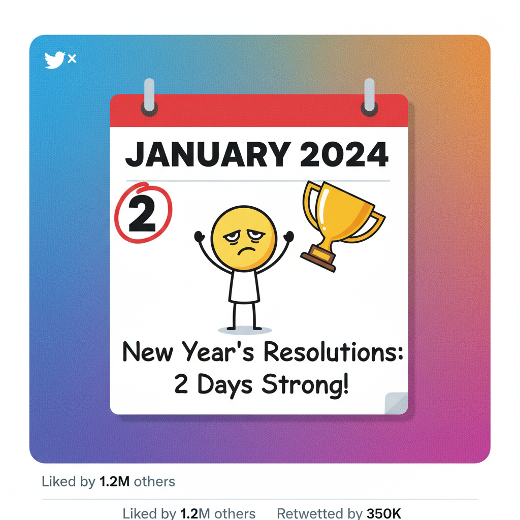 My New Year's resolution lasted until January 2nd. That's a new personal best!