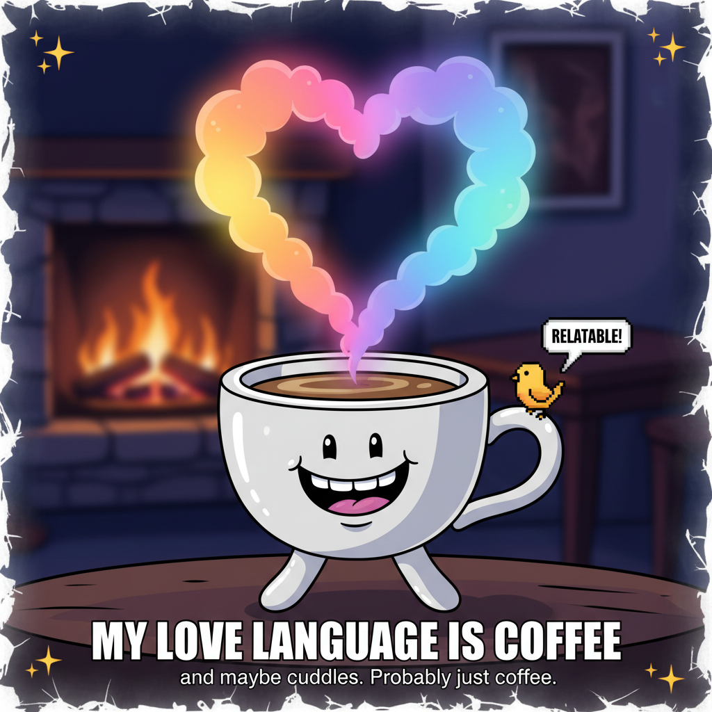 My blood type is coffee. My personality type is also coffee.