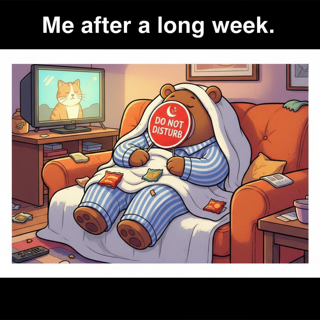 It's not seasonal depression, it's my annual hibernation ritual. Don't disturb the bear.