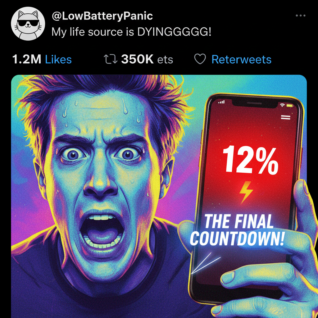 My phone battery percentage is my emotional stability meter. Currently at 12% and spiraling.