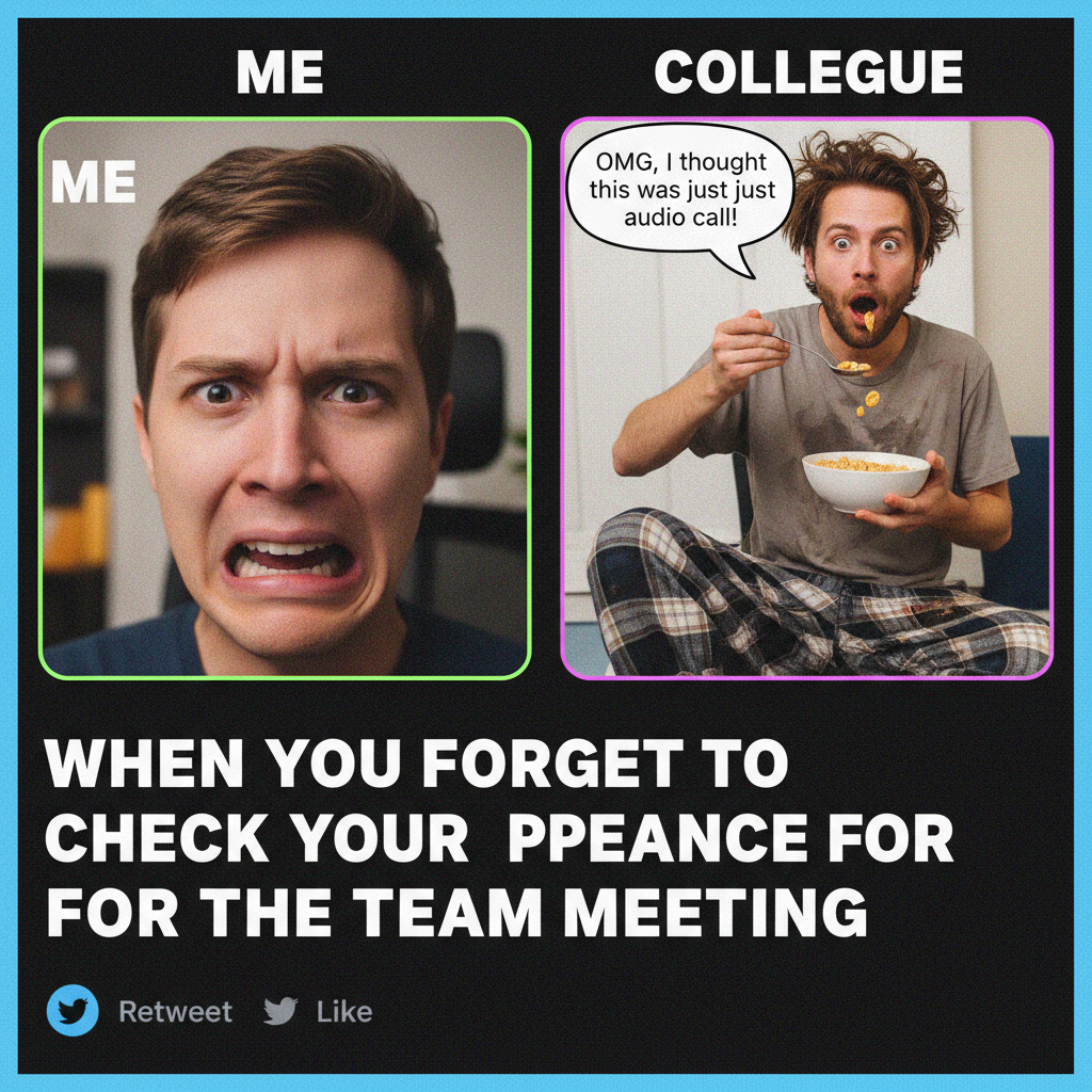 My coworker saw me in my pajamas during a video call. It's fine. I'm fine. We're all fine.