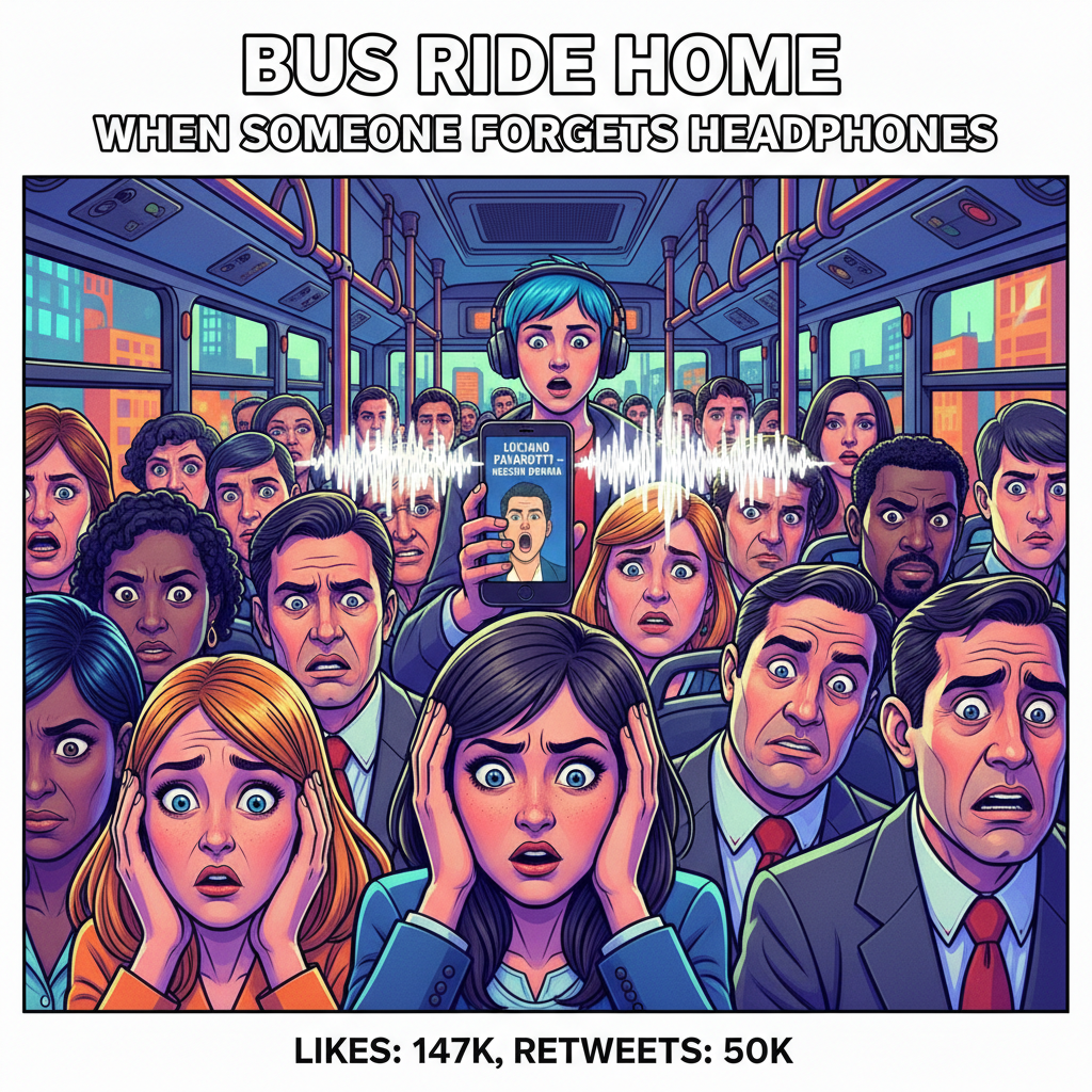 Someone just started playing a full opera on the bus. This is my public transport origin story.