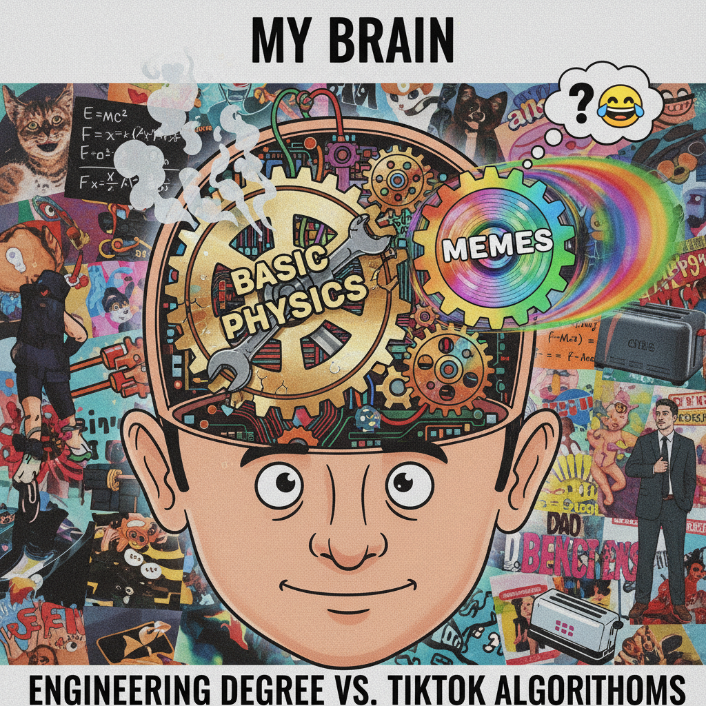 My brain trying to recall basic physics after watching one TikTok science explainer