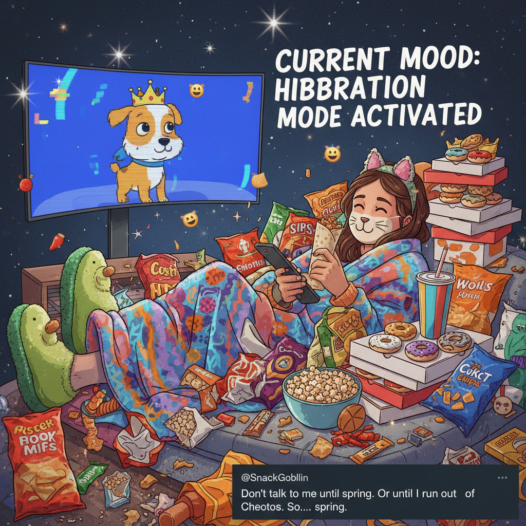 My Friday night plans: Netflix. Reality: Still Netflix, but with more snacks.