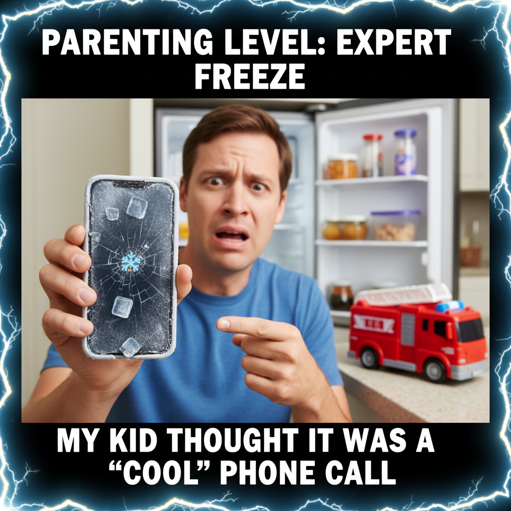 Just found my 'lost' phone in the fridge. Parenting brain is next level.