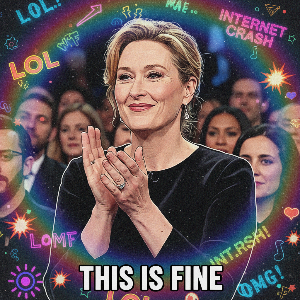 Me watching the timeline descend into chaos: *insert Meryl Streep clapping gif*