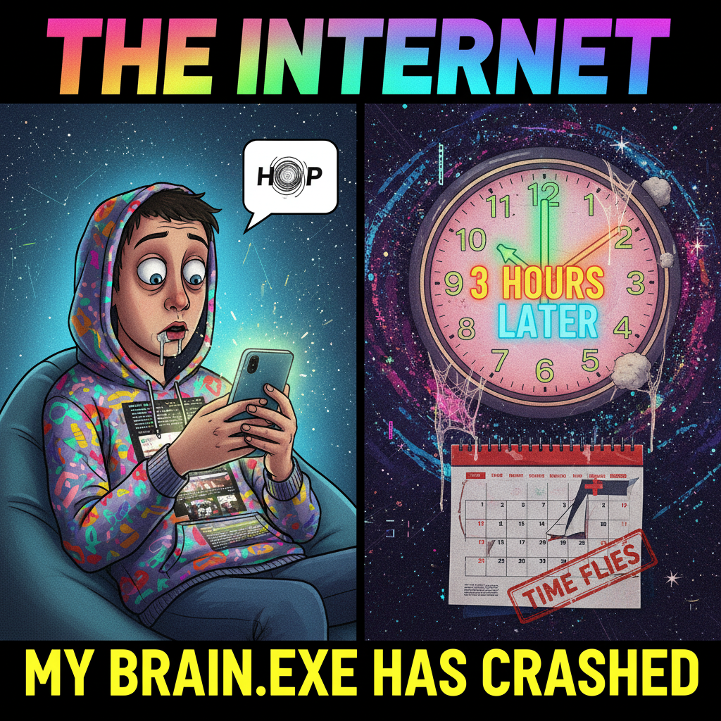 Me: 'I'll just check Twitter for 5 mins.' *3 hours later* 'Wait, what was I doing?'