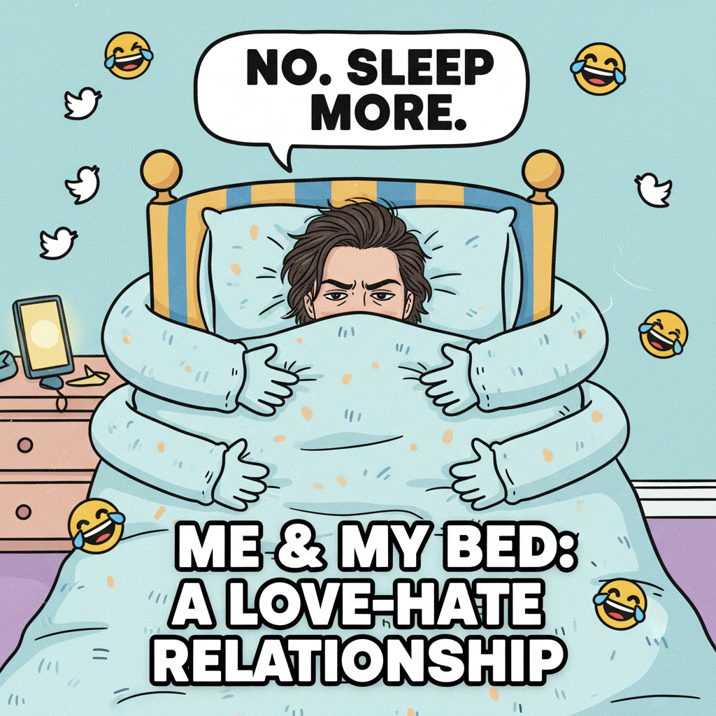 Seasonal depression hitting so hard I'm convinced my bed is a sentient being trying to keep me captive.