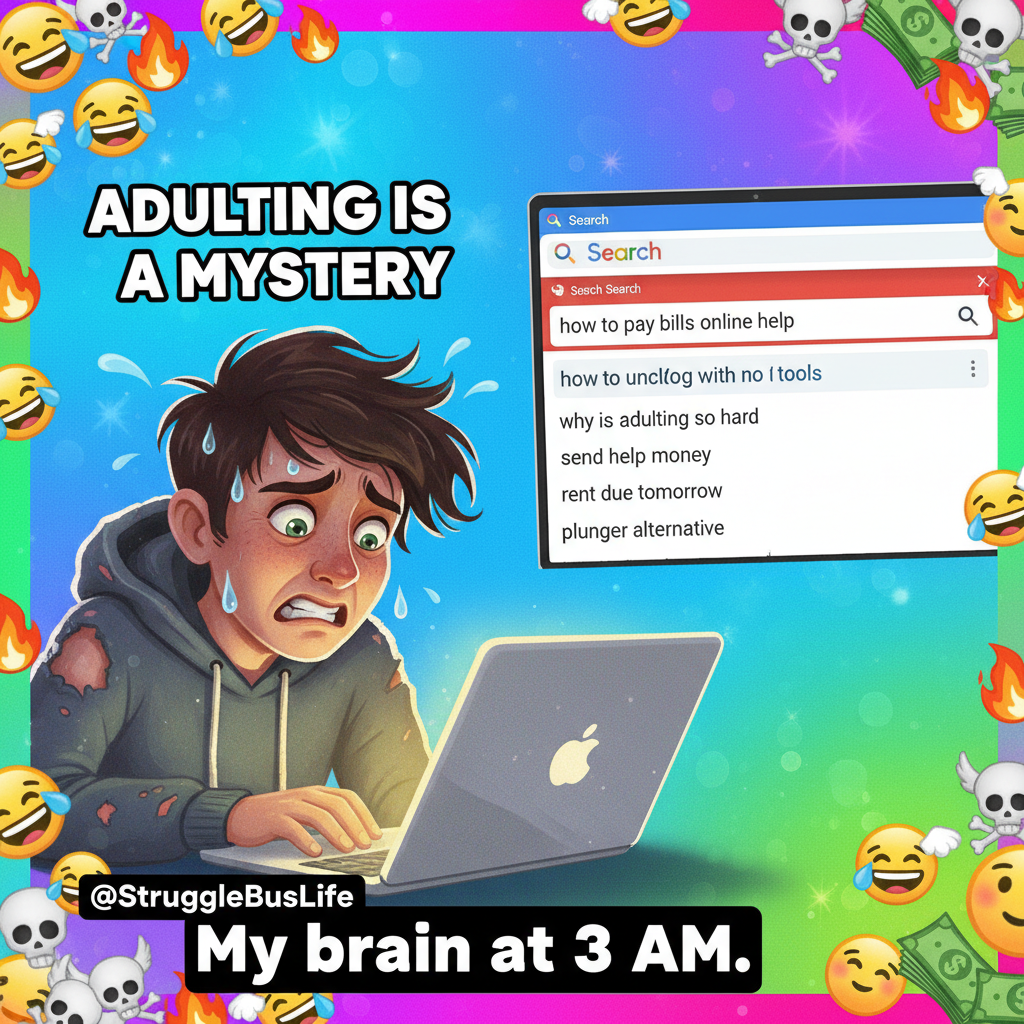 Adulting is just Googling how to do basic things you should already know.