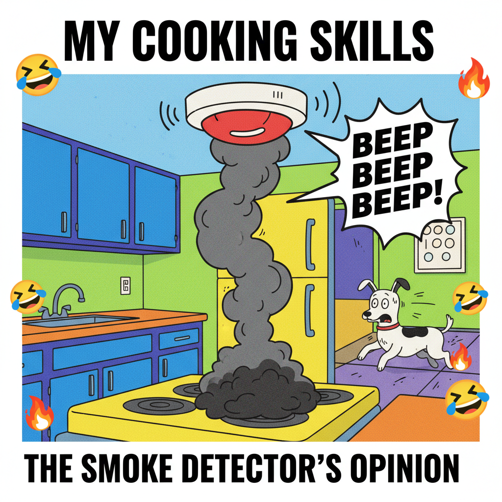 My cooking fail just activated the smoke detector. Again.