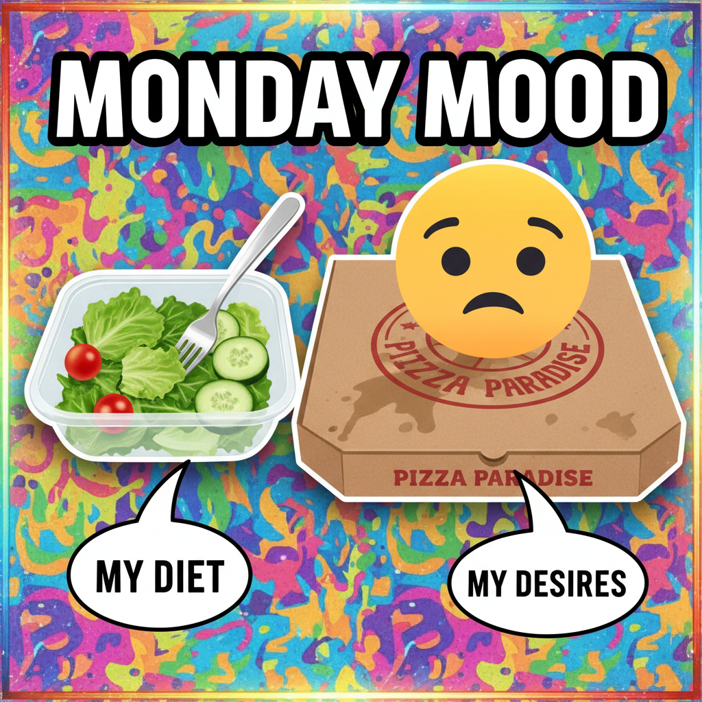 My New Year's resolution to 'eat healthier' lasted 3 hours. Now accepting pizza donations.