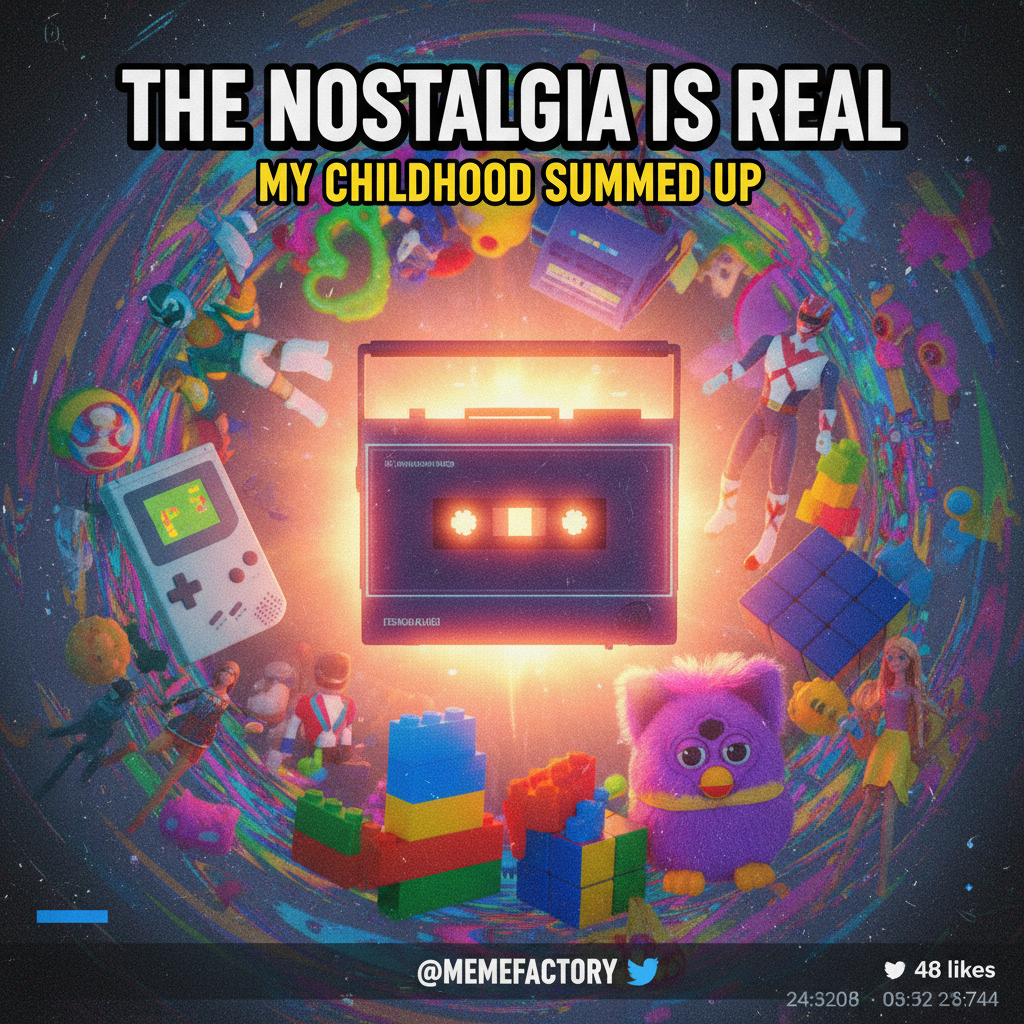 Hearing that one song from your childhood and suddenly you're 8 years old again, no responsibilities.