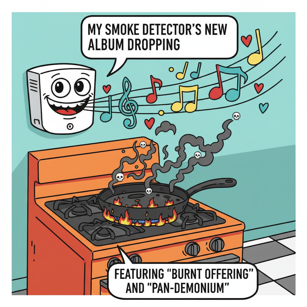 I tried to make a gourmet meal. Now my smoke detector is singing opera.