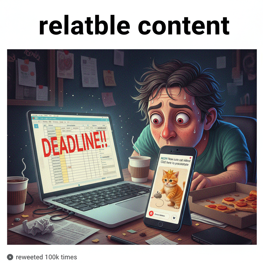 Me: I need to be productive. My phone: *sends notification about a random cat video*