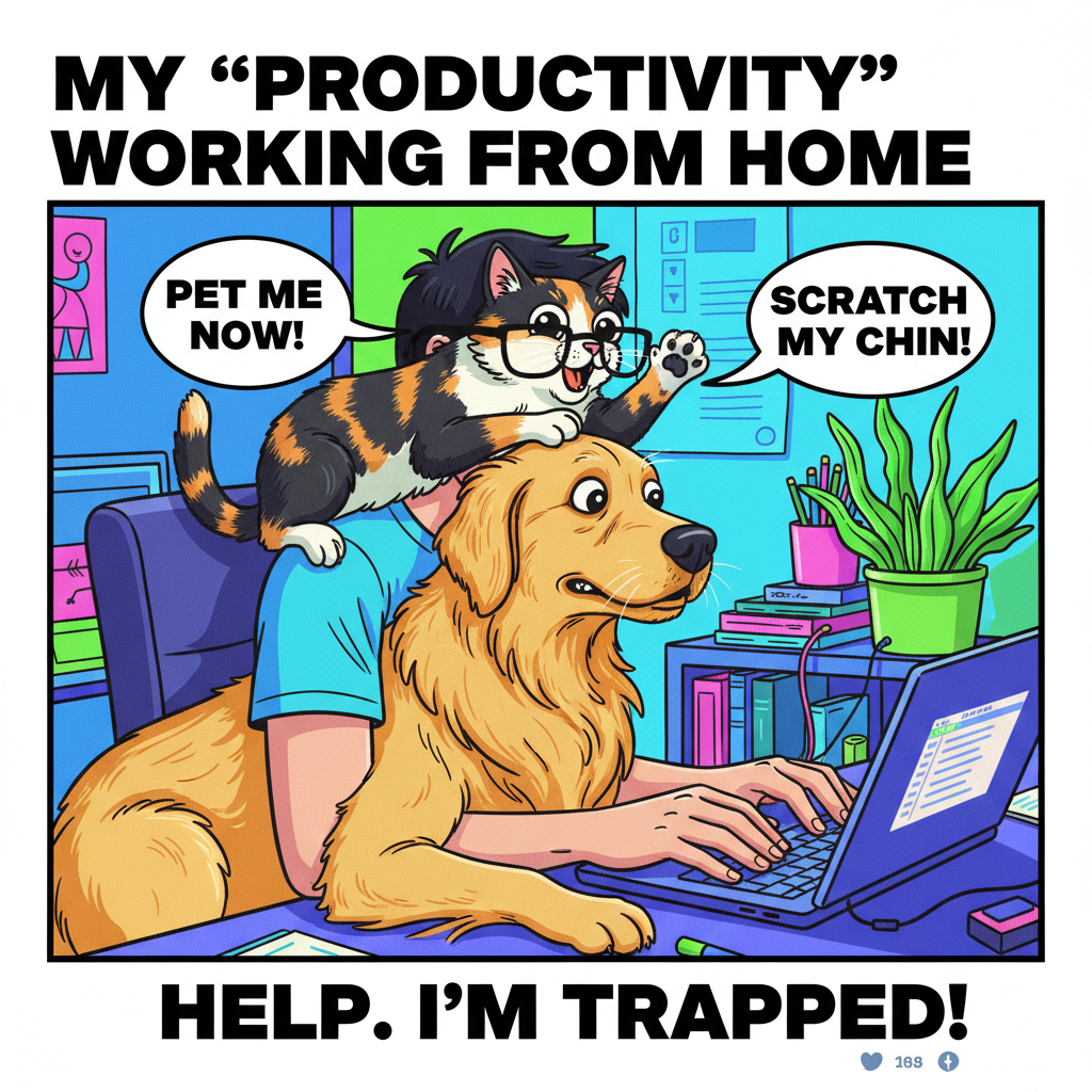 My pet thinks 'personal space' is a myth invented by humans. Send help (and treats).