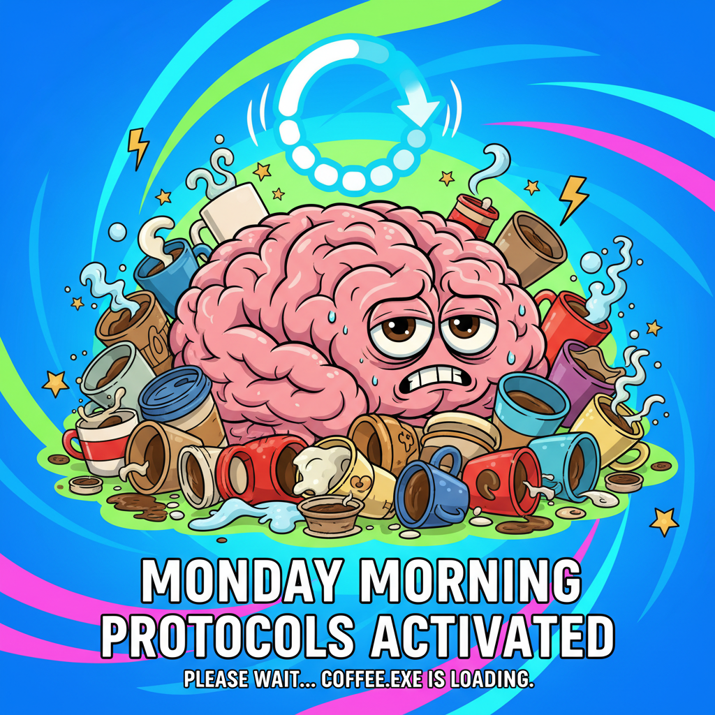 My brain on Monday mornings: buffering... buffering... still buffering.