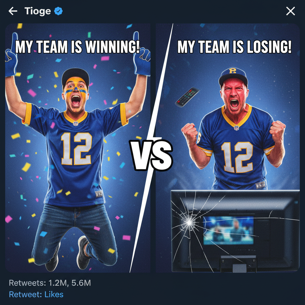 My team scores: 'WE ARE THE GREATEST!' My team concedes: 'FIRE EVERYONE!'