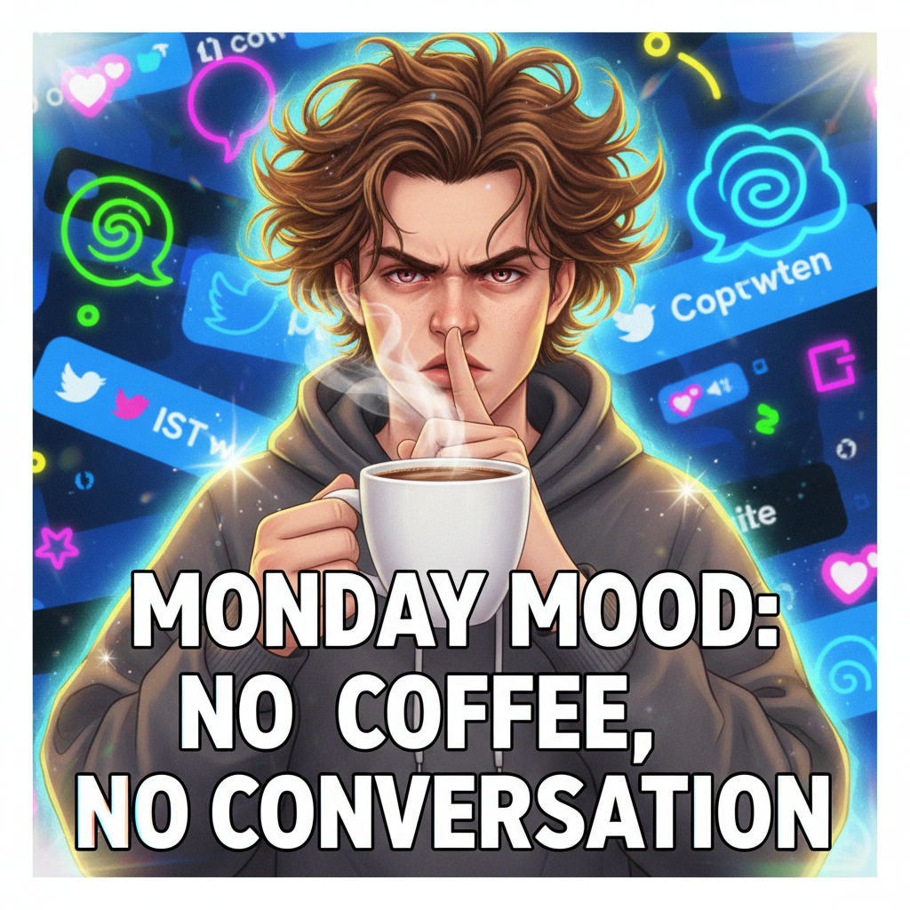 My blood type is coffee. My personality is 'don't talk to me before my coffee.'