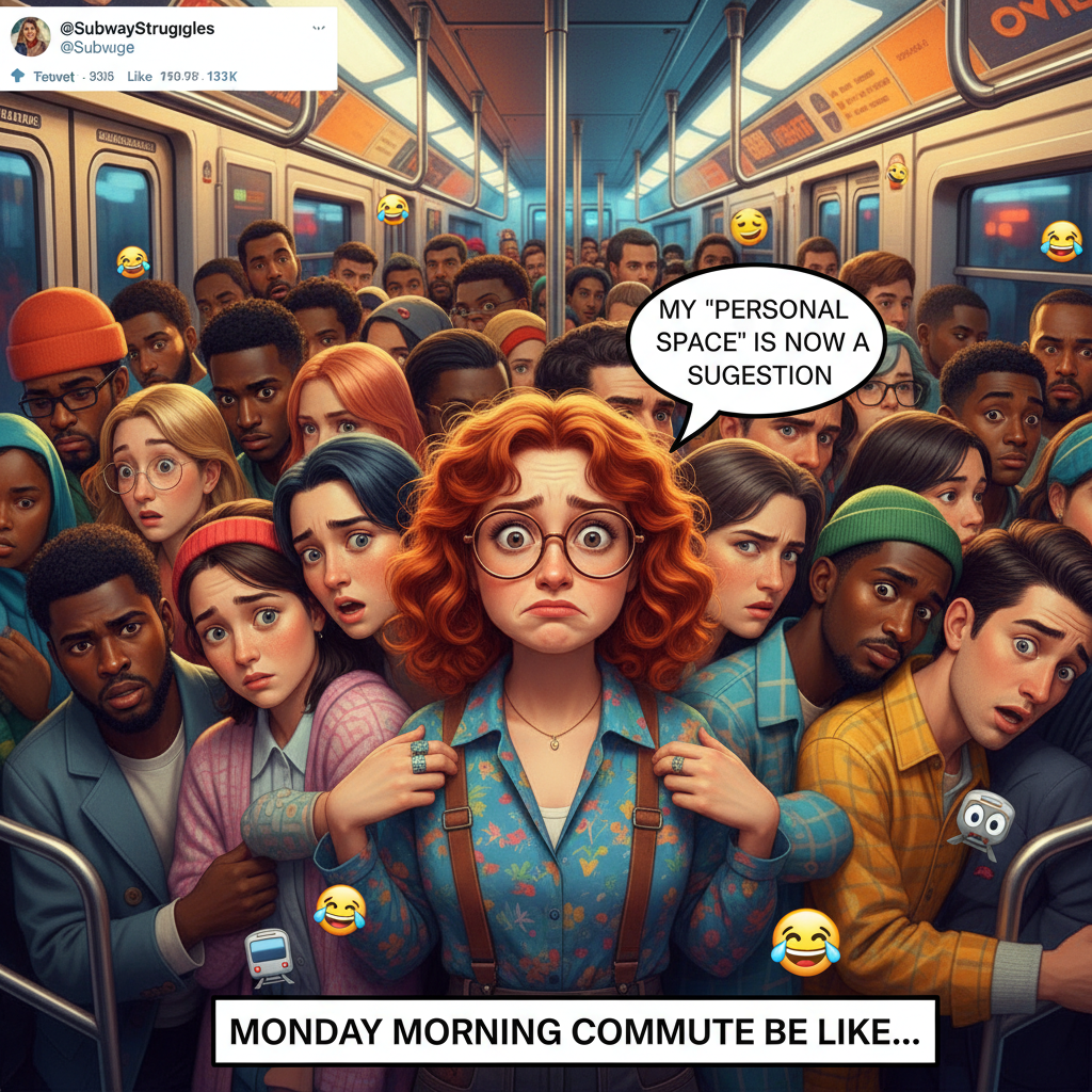 Public transport is a social experiment on how much personal space we can lose before snapping. 🫠