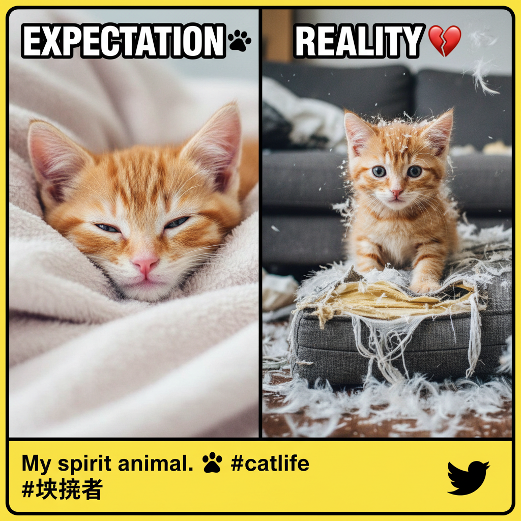 My pet is either a tiny angel or a furry demon. There is no in-between.