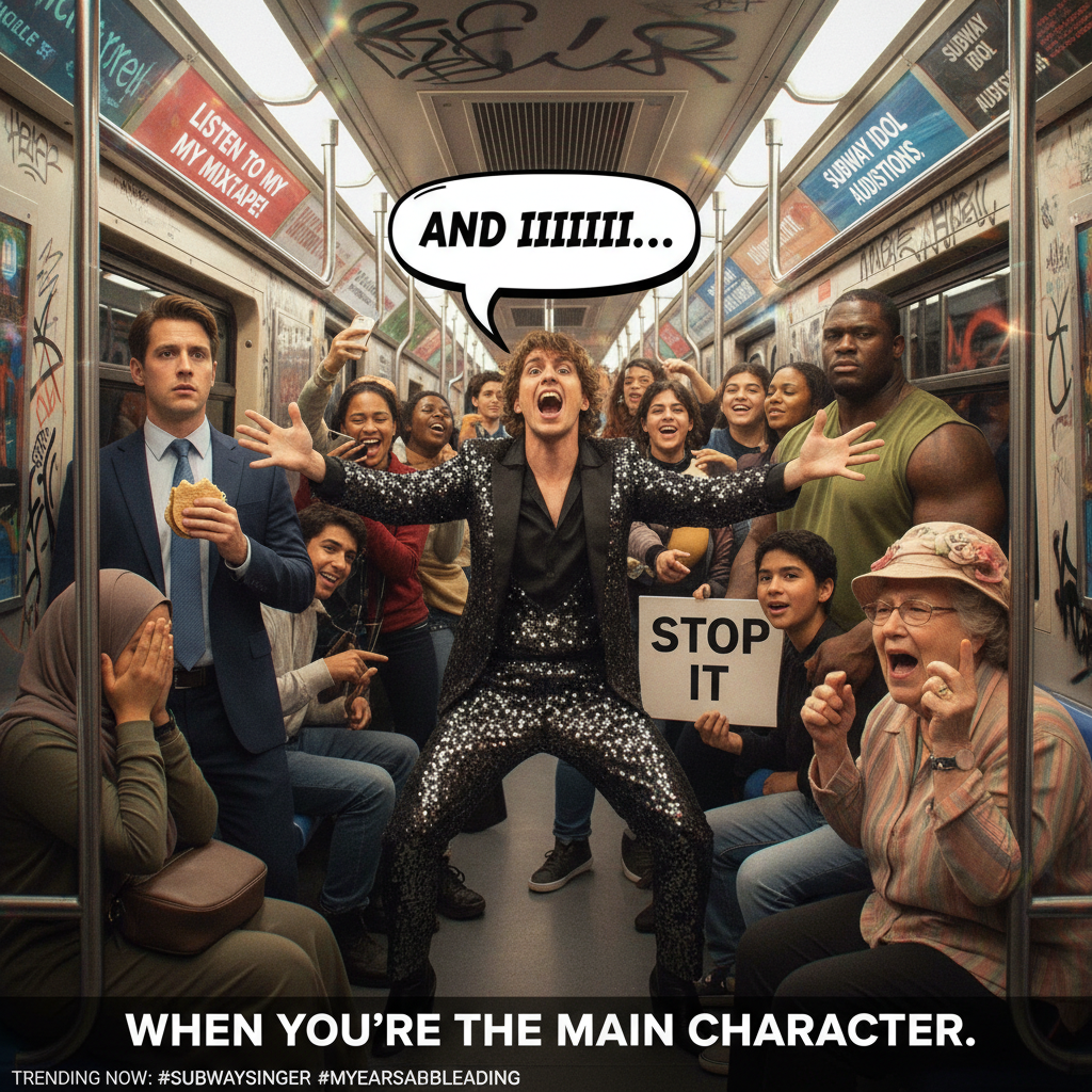 Just witnessed a full-on opera performance on the 7 train. NYC never disappoints. 🎭