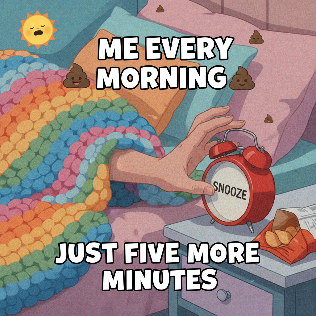 My bed is my favorite coworker. Too bad it doesn't pay me. 😴 #MondayMood