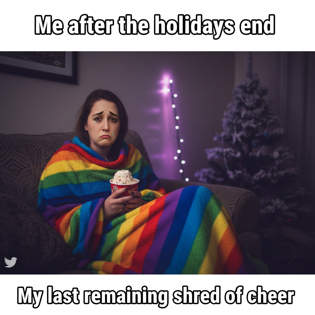 My brain in November: 'Is it too early for holiday lights or too late for joy?'