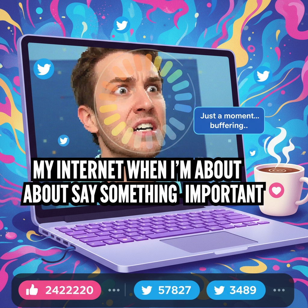 My internet cutting out during a Zoom meeting when I was *just* about to speak.