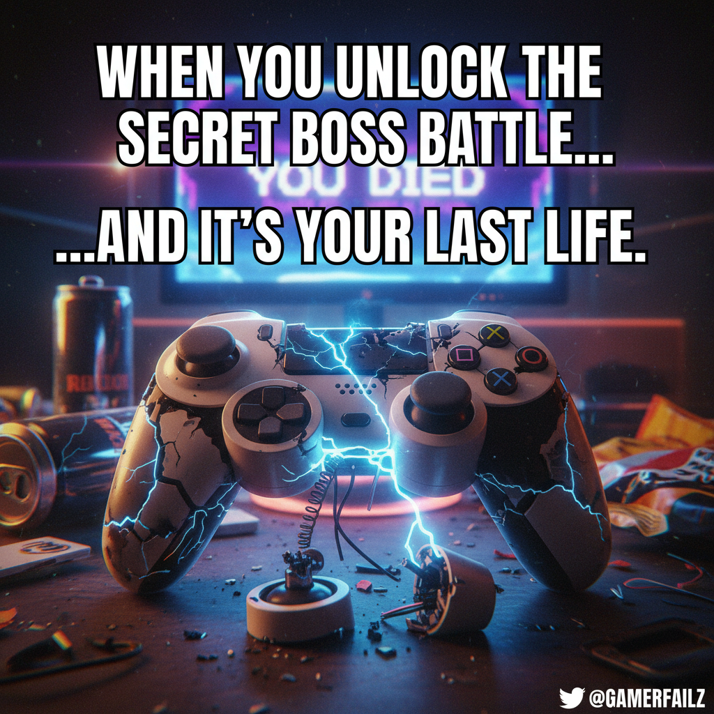 My controller after I lose to the final boss for the 100th time.