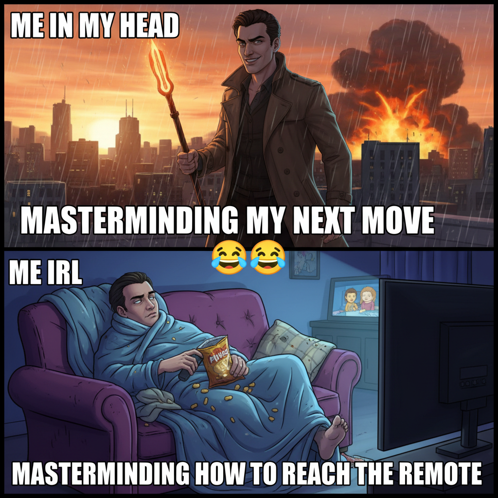 My Friday night plans: World domination. My Friday night reality: