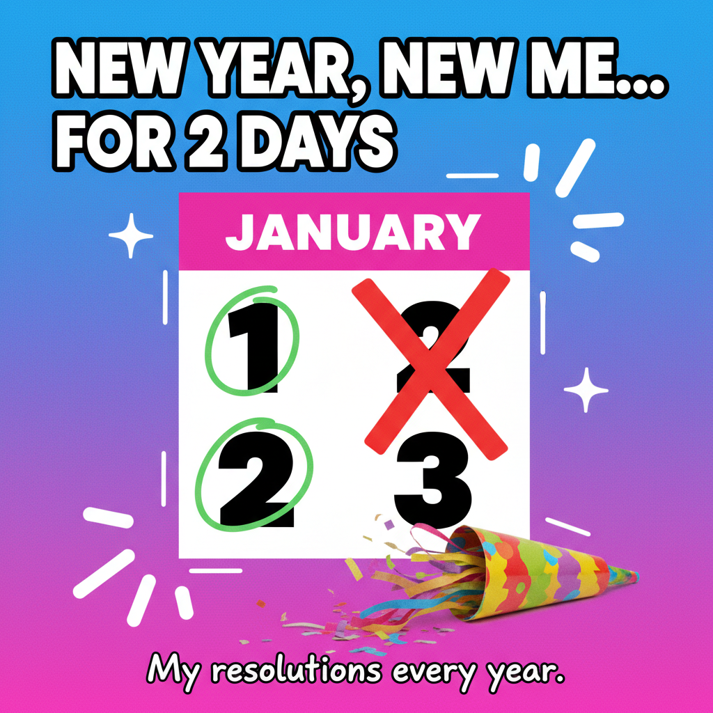 My New Year's resolution lasted until January 2nd. It was a good run. #NYRFail