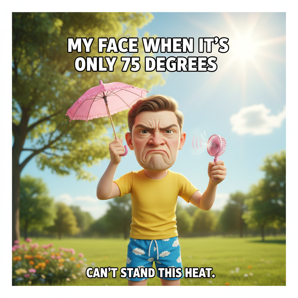 It's 70° and sunny, but I'm still complaining. It's my regional right. #WeatherWhine