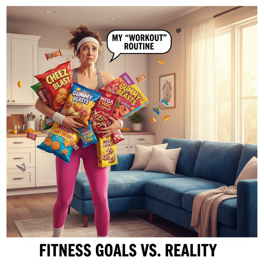 My 'fitness journey' is mostly just carrying snacks from the kitchen to the couch.