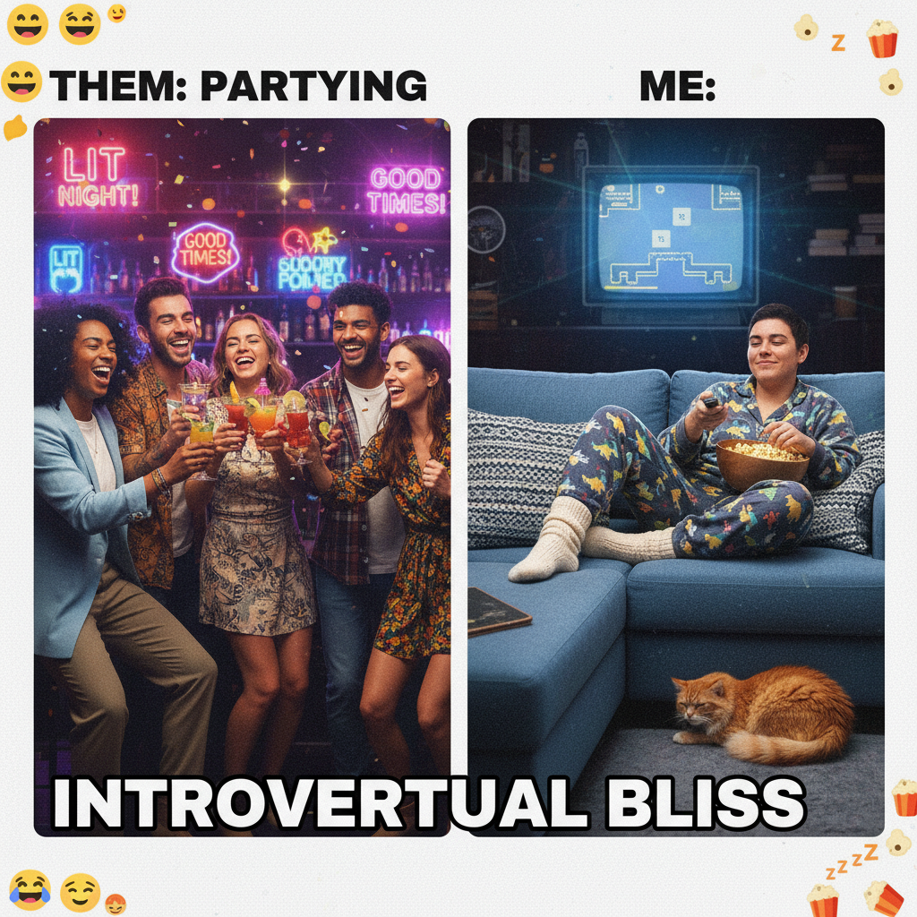 My Friday night plans: 'go out.' Reality: 'pajamas by 7pm.'