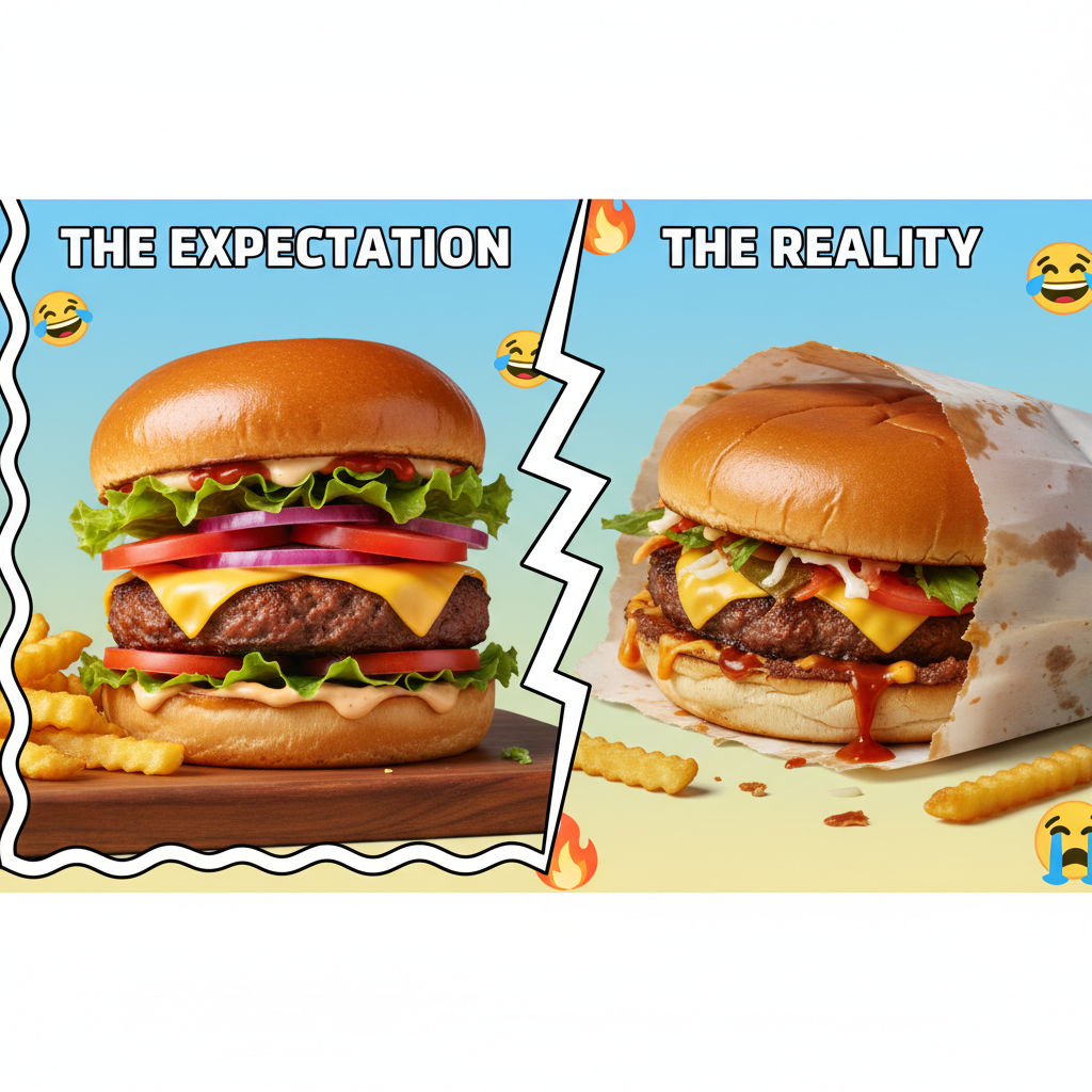 My food delivery driver: 'It's here!' My food: *squished, cold, and missing half the order*