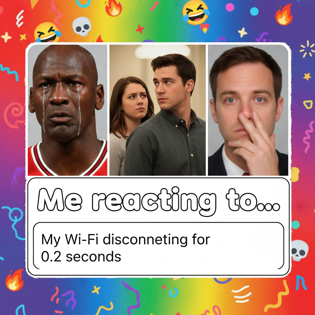 Me reacting to literally any minor inconvenience: *insert dramatic celebrity meme*