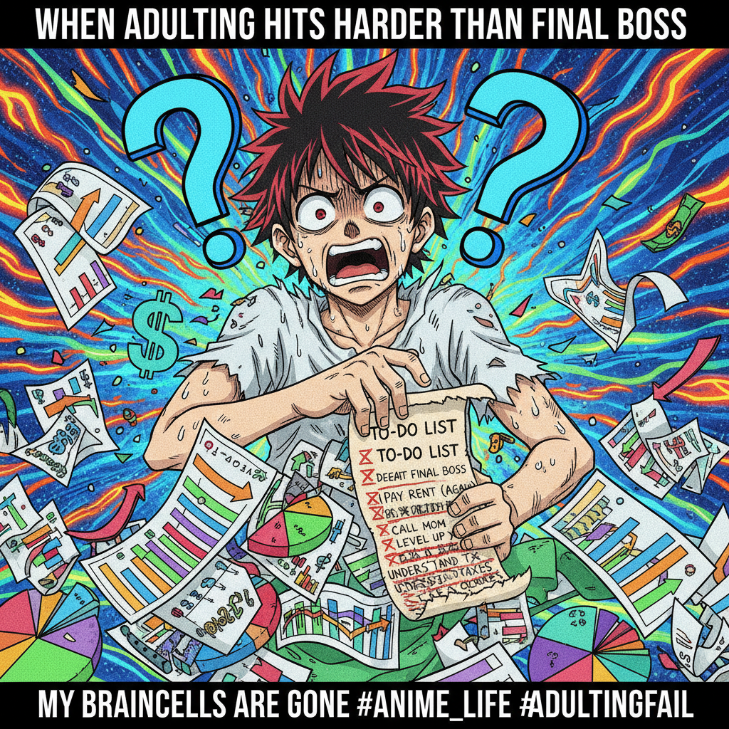 My brain trying to process adult responsibilities like an anime protagonist.