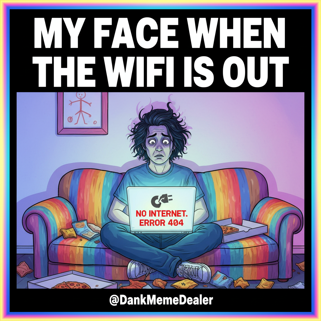 The WiFi went down. Guess I'll just... stare at the wall.